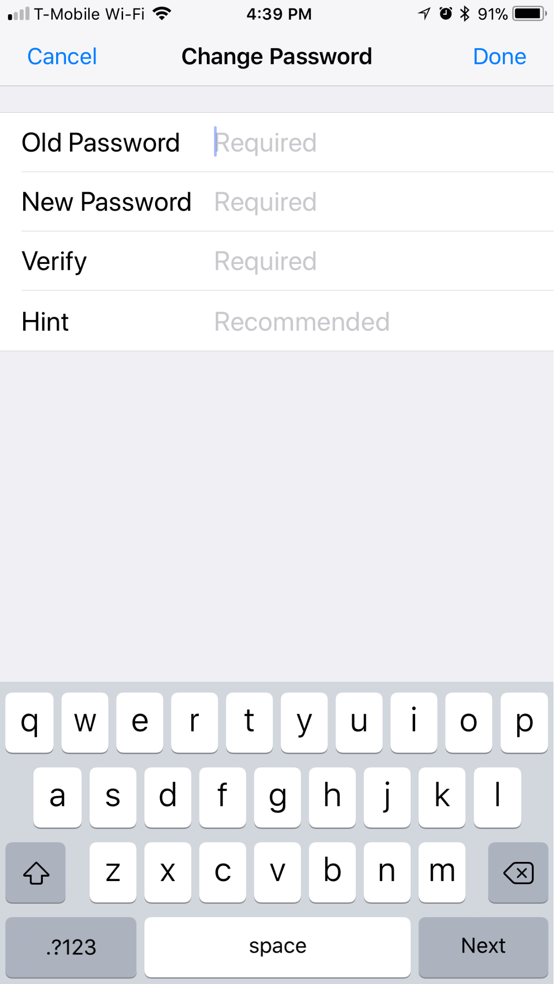 iPhone iOS Password for Notes Reset