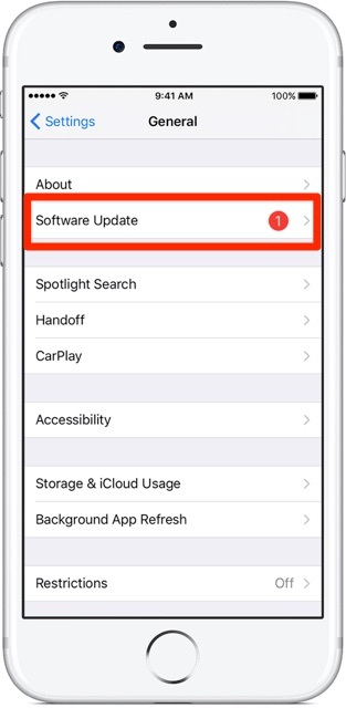 Kemas kini Perisian iOS IOS