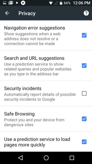 Selaimen tietosuojatyökalun asettaminen Android-laitteen yksityisyyteen