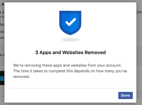 Facebook aplikacije i web stranice su uklonjene