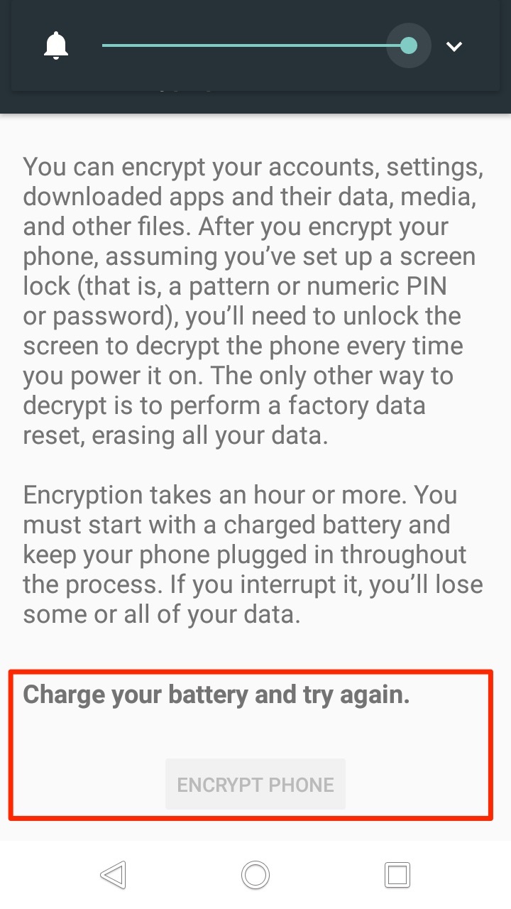 Напуњена батерија за шифровање телефона