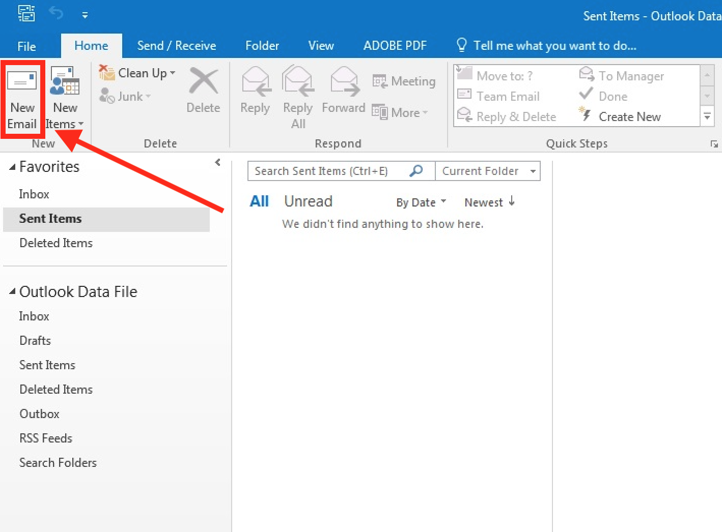 Outlook neue E-Mail