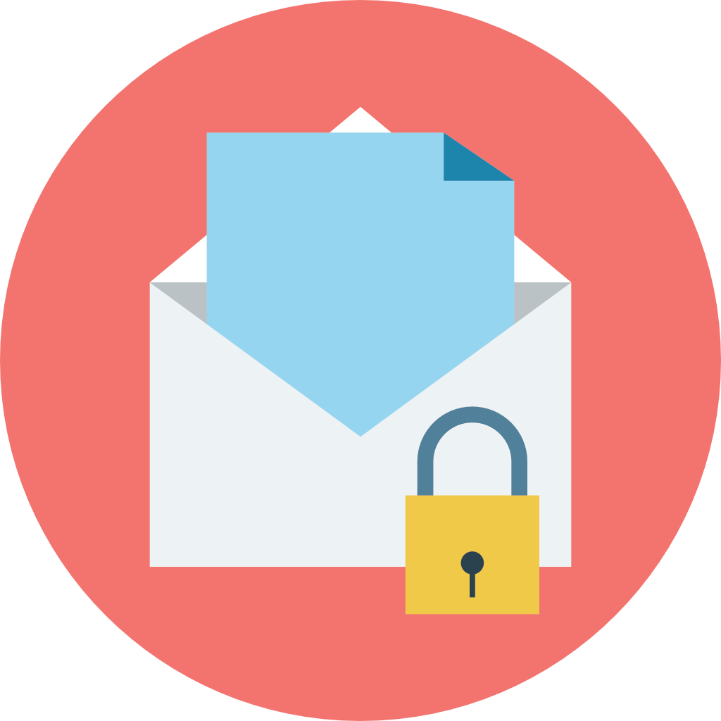 E-pasta aizsardzības ikona