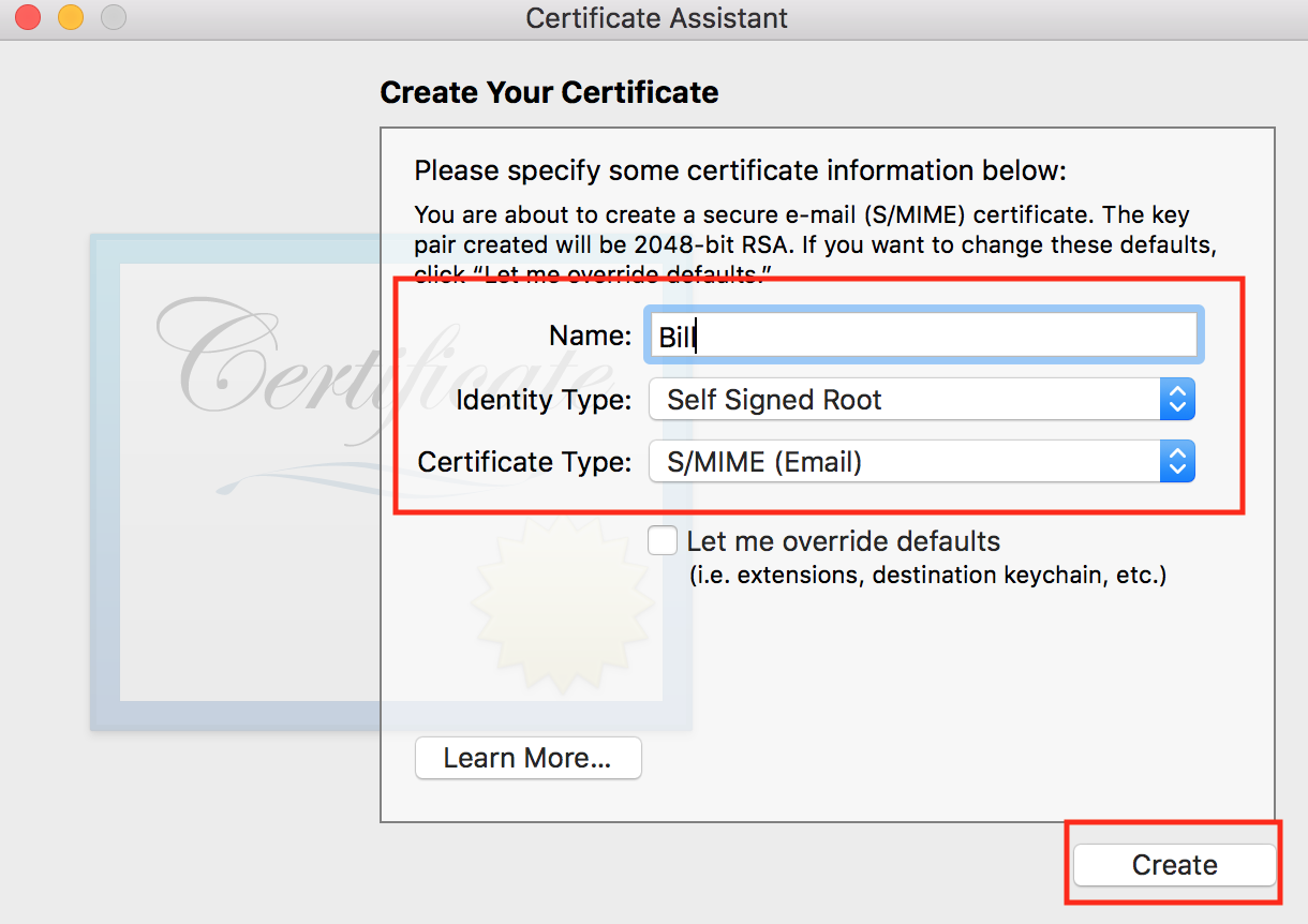 Acceso al llavero de Mac: cree su certificado