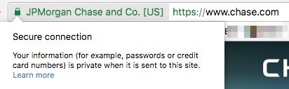 דוגמה לחיבור HTTPS Chase Com
