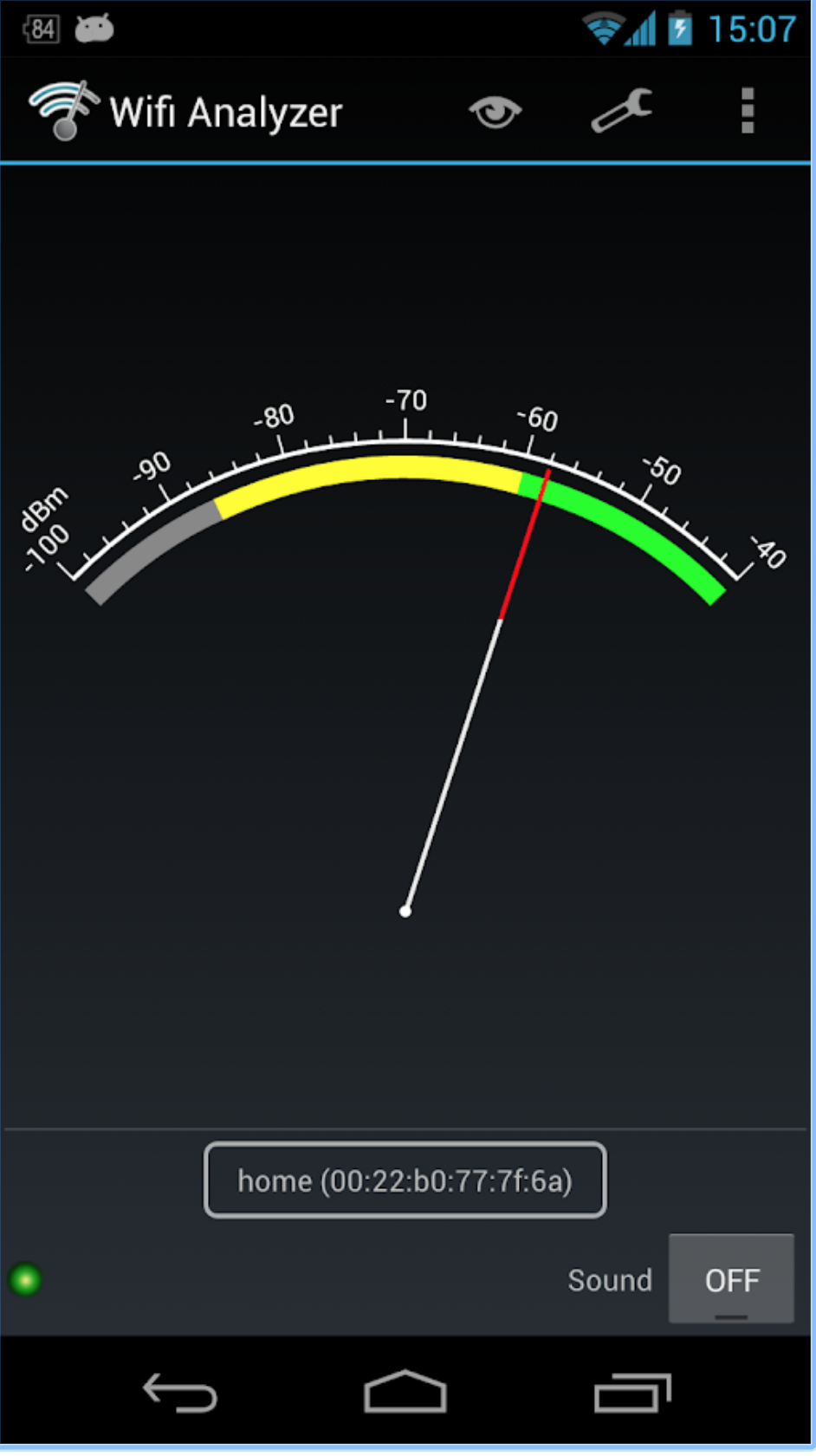 wifi analysator gauge
