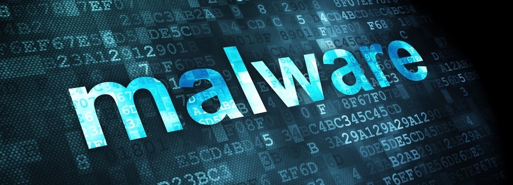 Datenschutzkonzept: Malware auf digitalem Hintergrund