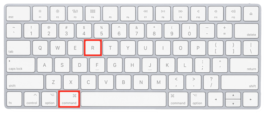Apple Keyboard CMD + R
