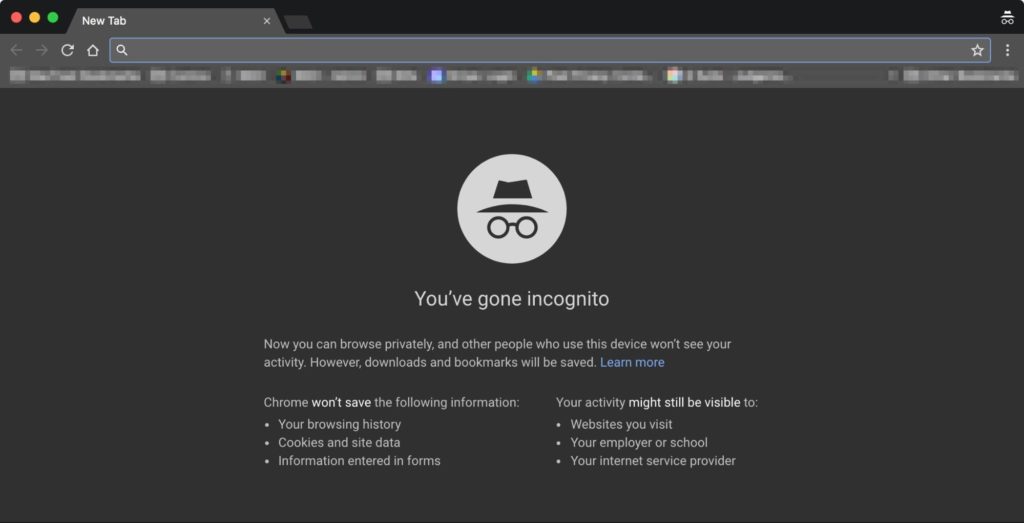 Google Chrome Incognito-Modus