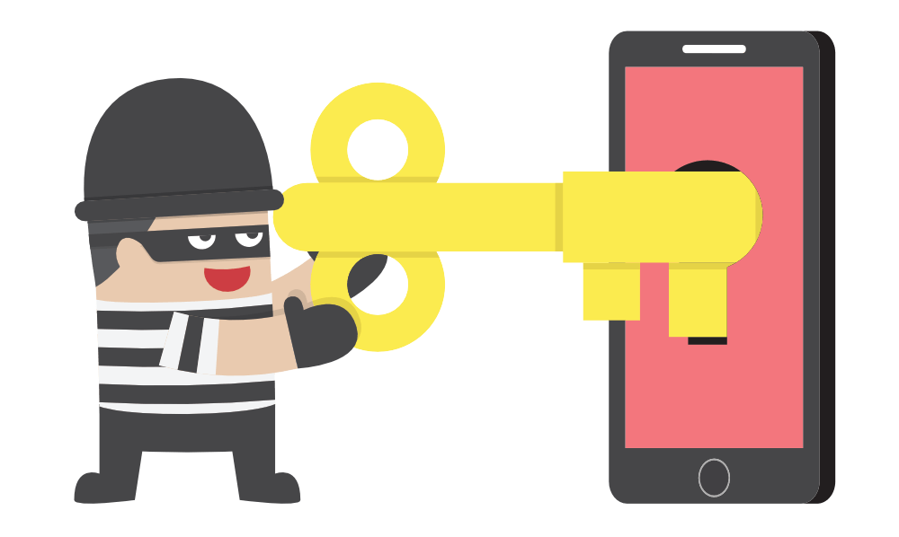 Ladrón o Hacker Hacking Smartphone