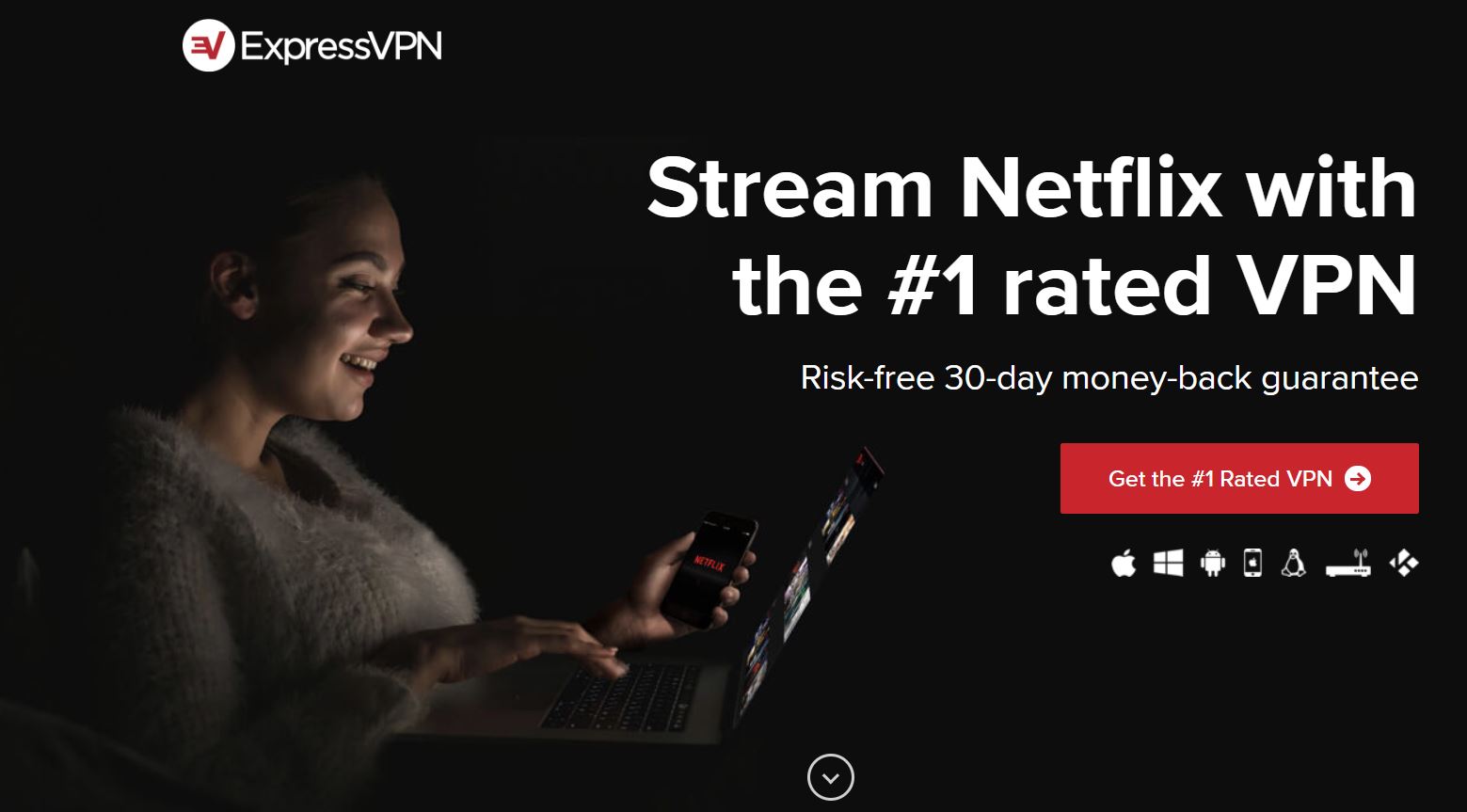 ExpressVPN bekerja dengan Netflix