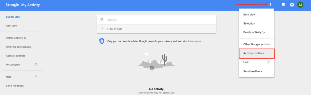 Google kontrole aktivnosti
