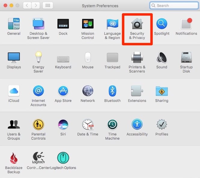 امنیت و تنظیم حریم خصوصی MacOS