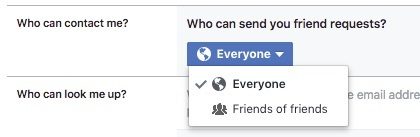 Facebook Siapa Boleh Hubungi Pengaturan Saya