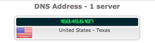 DNSLeak IP-Adresse Texas